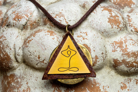 TRIANGLE YOGA POSE NECKLACE - MADE IN KENYA