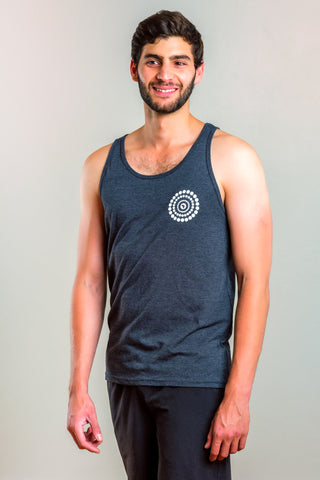MANIFESTO UNISEX JERSEY TANK - DARK HEATHER GREY